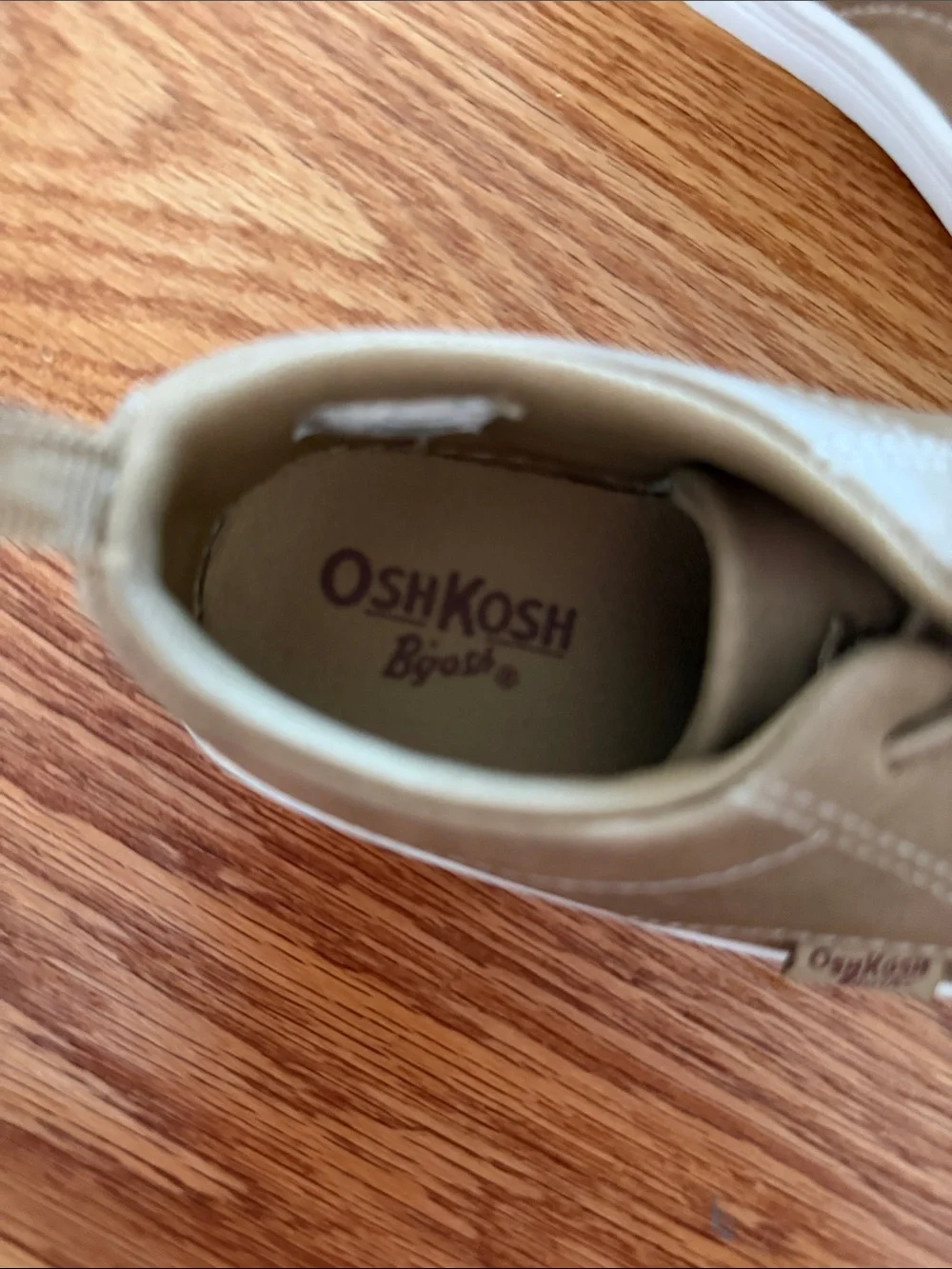 OshKosh B'gosh Tan Kids Lace-Up Sneakers